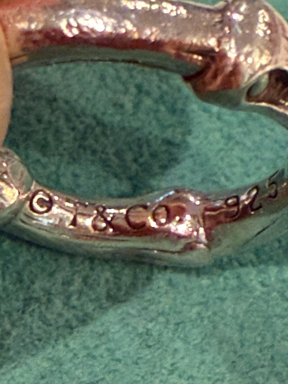 Tiffany & Co. sterling silver "bamboo" stackable rings (quantity: TWO) - Picture 9 of 15